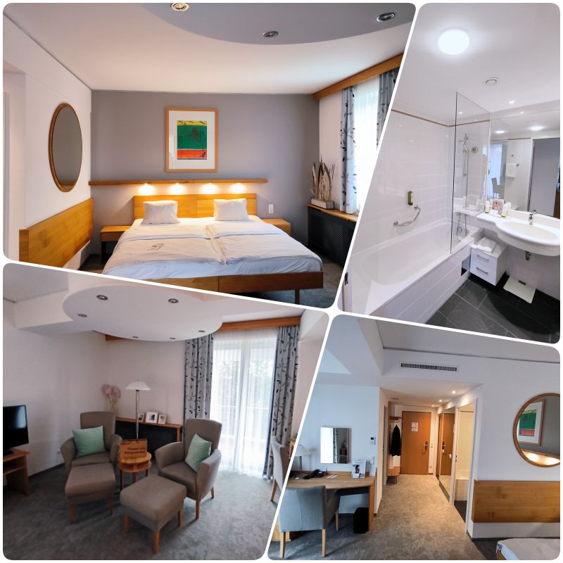 dronový záber kúpeľov Geinberg bazeny a budovy zhora