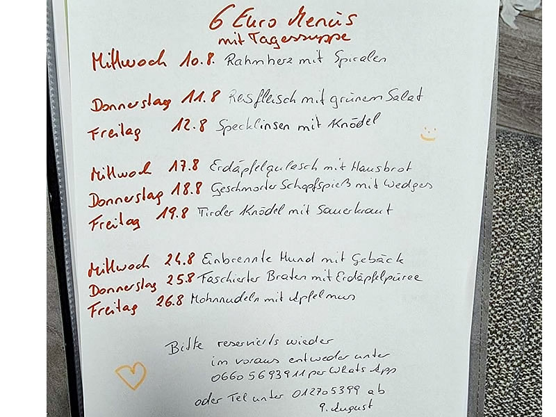 Rakusko - restauracia - menu - Vieden - Burgenland - austria.sk