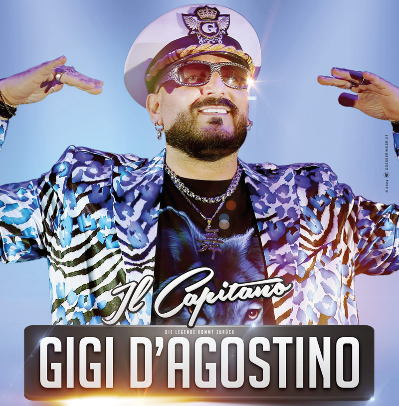 plagat s fotkou DJ Gigi Agostino
