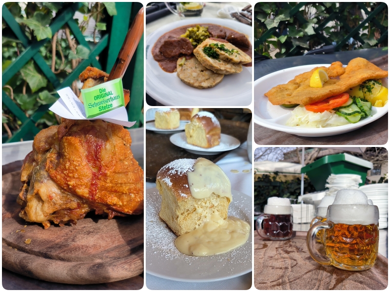 prater,vieden,rakusko,pecene koleno,Schweizerhaus,PraterAlm,buchty,wiener Schnitzel