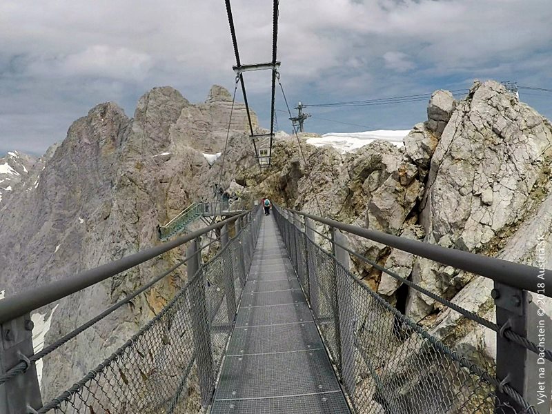 ladovec - Dachstein - lanovka - vylet - stajersko - schody nikam - visuty most