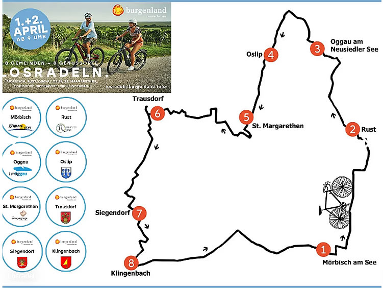 Rakusko - Burgenland - cyklotrasa - tip na vylet -jar - austria.sk