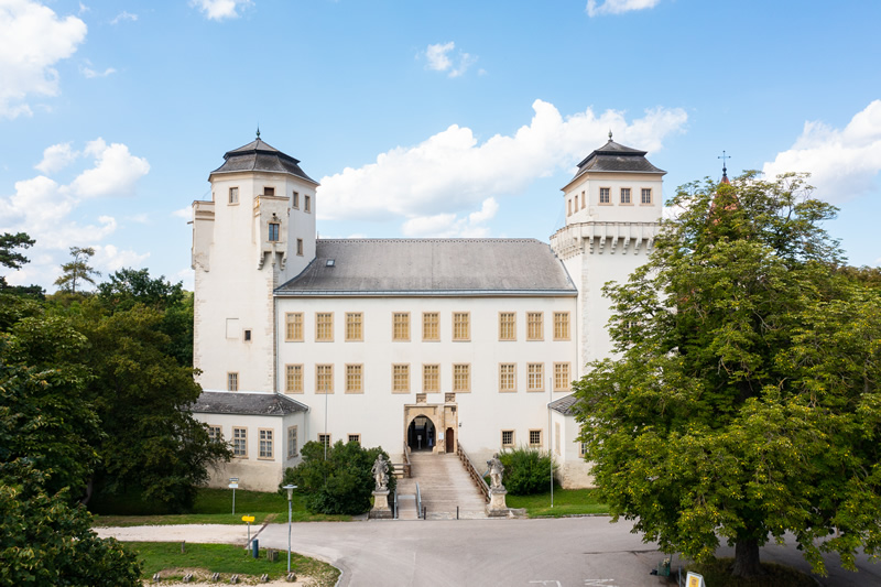 budova zamku,rakusko,MAMUZ