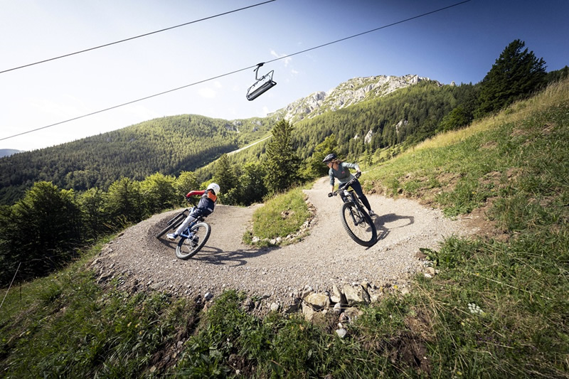 rakusko,Schneeberg,bikepark,cyklistika,vylet na bajkoch,dvojica