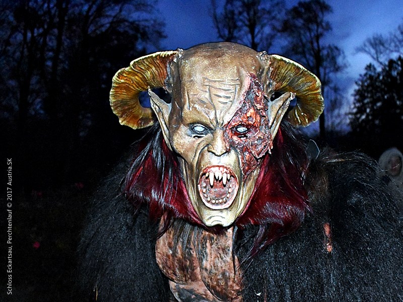 Rakúsko - čerti - zima - Perchten - Krampus - austria.sk