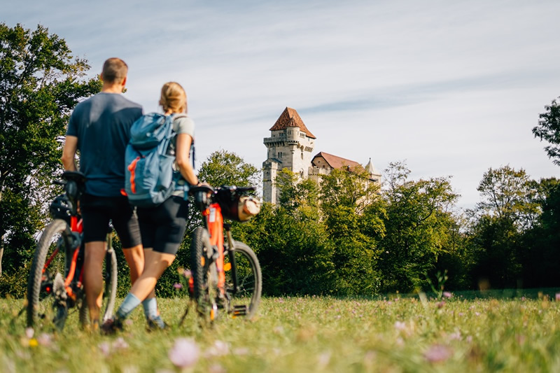 rakusko,Wienerwald,cyklistika,vylet na bajkoch,dvojica