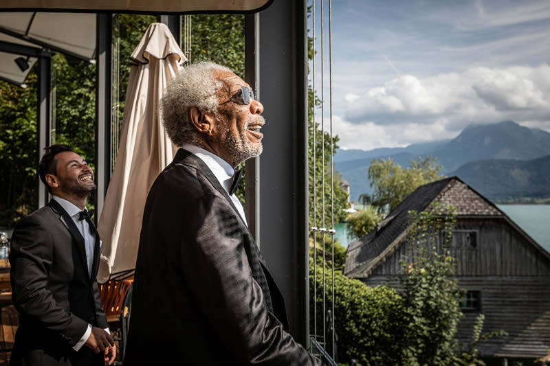 dovolenka, jazero Wolfgangsee, scalaria, vylet na Schafberg, clnkovanie na jazere, lietadlo, Morgan Freeman, Rakusko