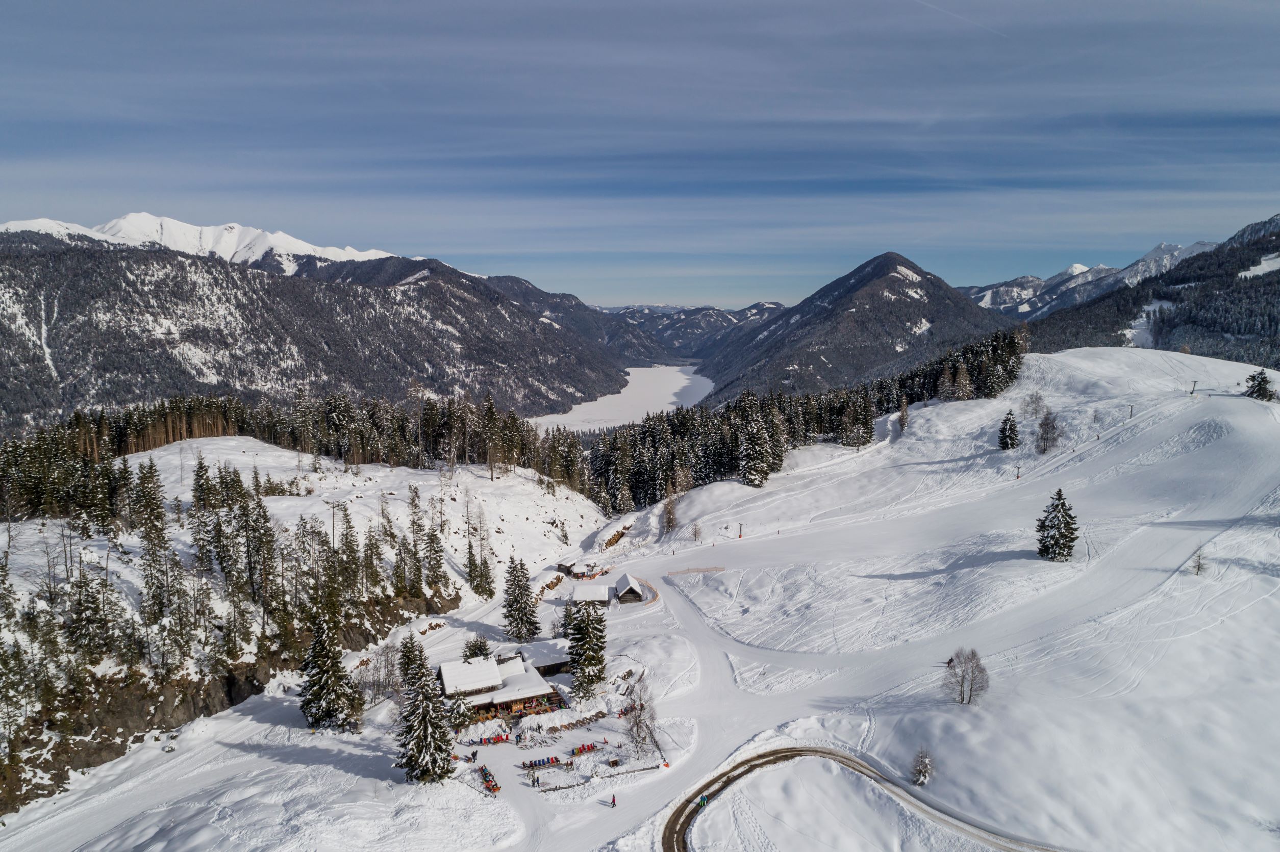 lyziarske stredisko pri Weissensee 