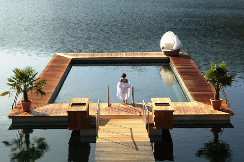 jazero,rakusko,hotel,bazen