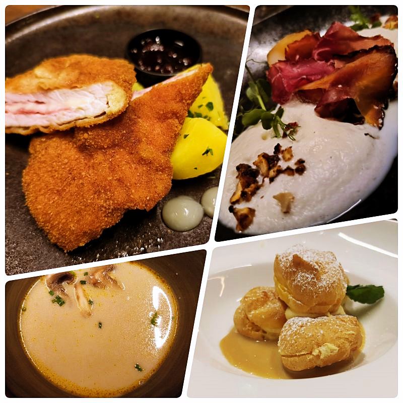 menu z večere restauracie Bergzeit