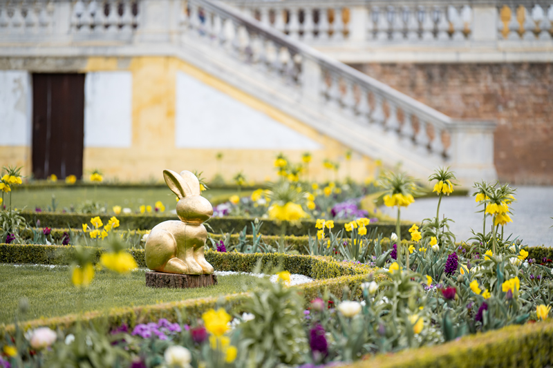 rakusko,schlosshof,velka noc,zajac,jar,zahrada,zamok,cokolada