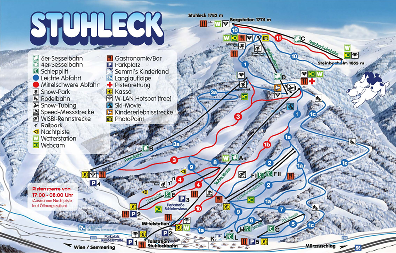 Rakusko - Stajersko - austria.sk -  lyzovacka Stuhleck - lyzovanie