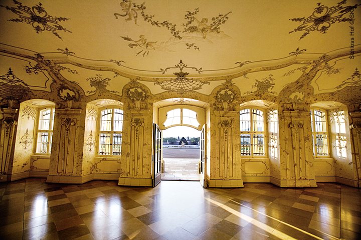 Zvieratá v areáli zámku Schloss Hof